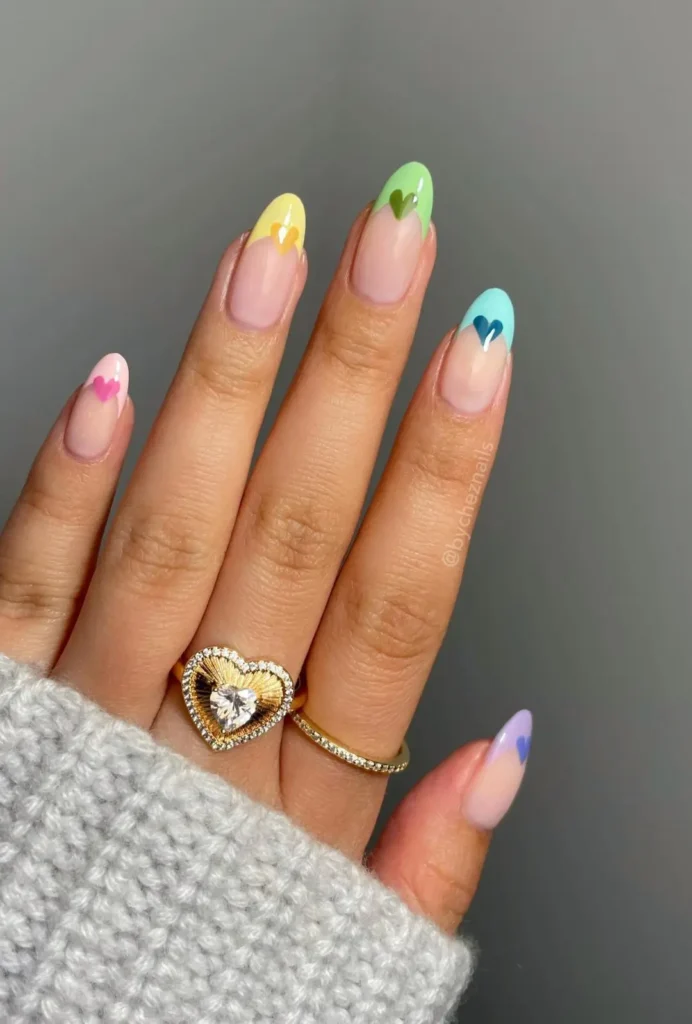 5. Pastel Tone Hearts