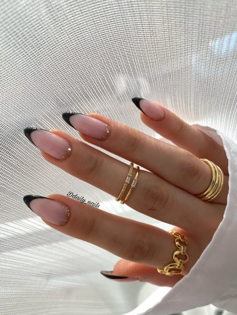 6. Black + Glitter