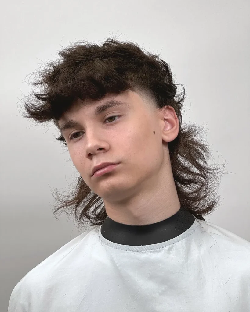 Classic Mullet with Textured Quiff