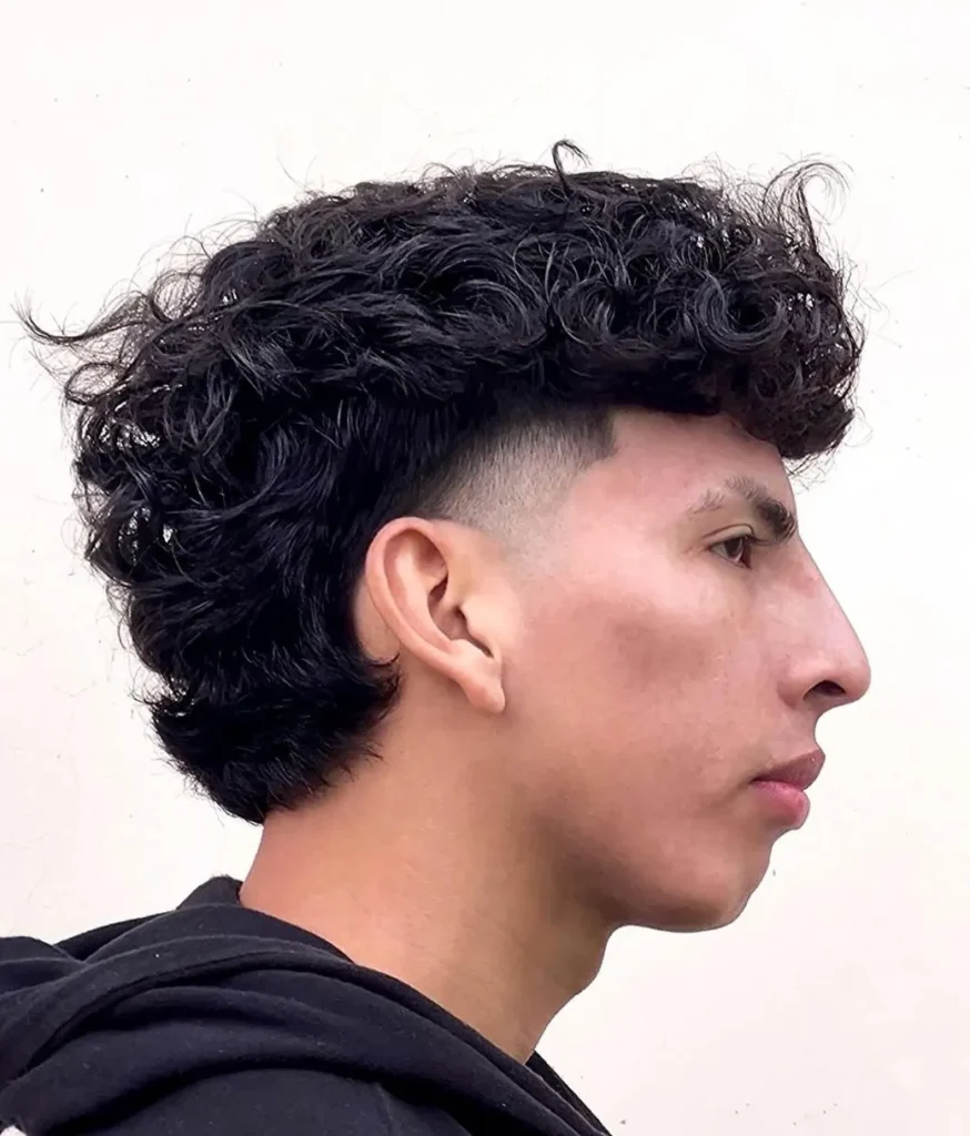 Curly Edgar Mullet