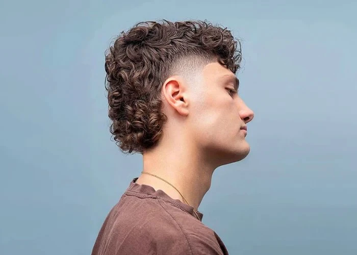 Curly mullet