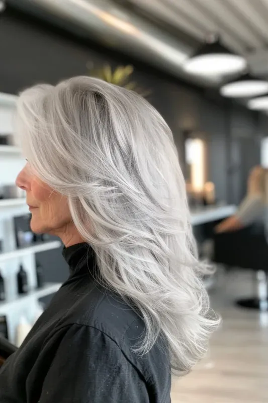 Feathered Grey Layers