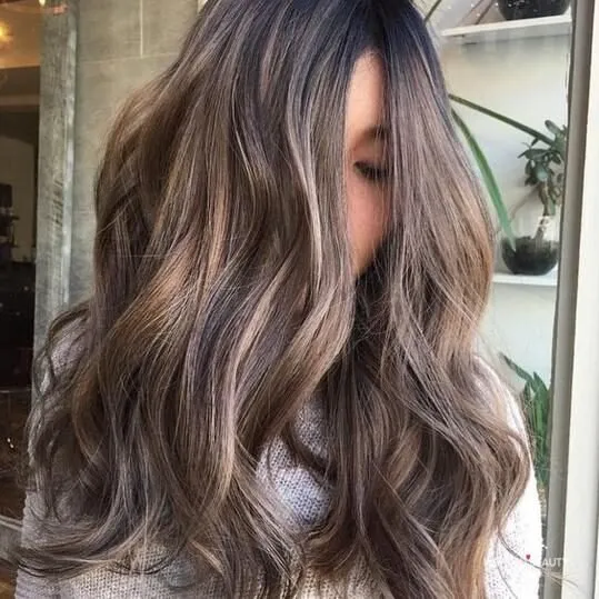 Icy Baby Lights Hair Color Ideas for Dark Hair:
