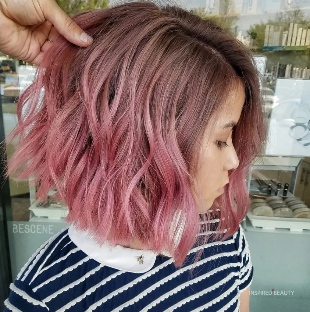 Ombre Rose Pink Hair