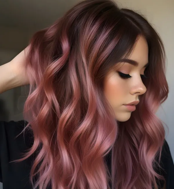 Pink Gold Highlights