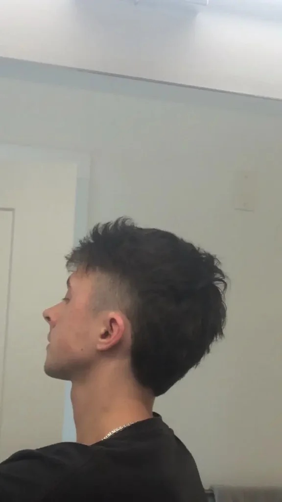 Side-Parted Mullet