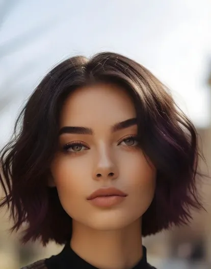 Trendy Subtle Purple Ends