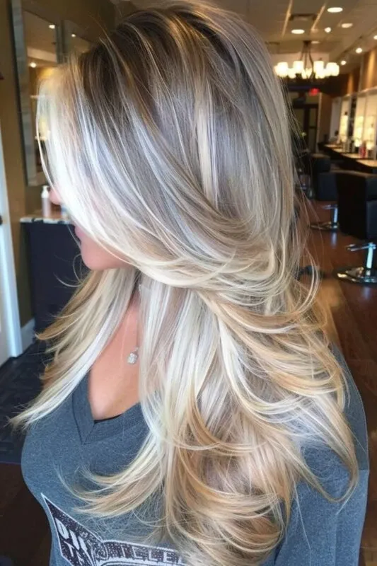 Voluminous Blonde Layers
