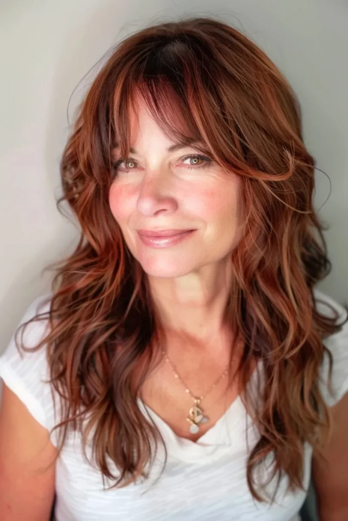 Curved Chestnut Fringe