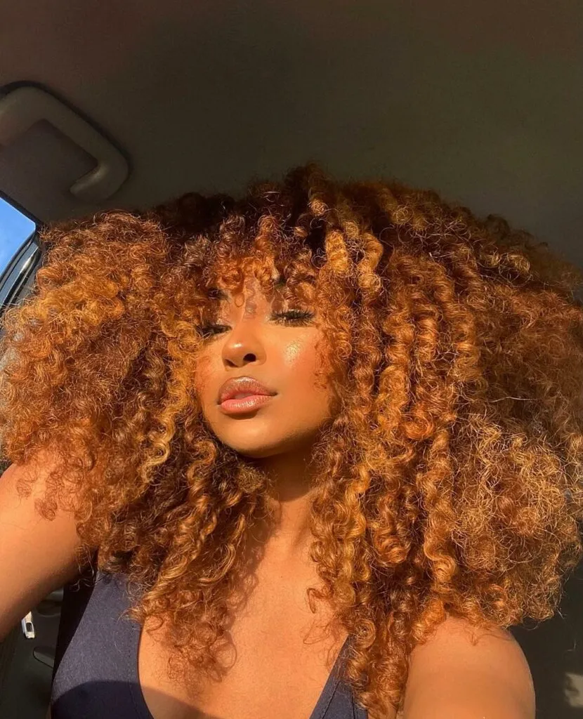 Butterfly Cut On Curly Cajun Spice Hair