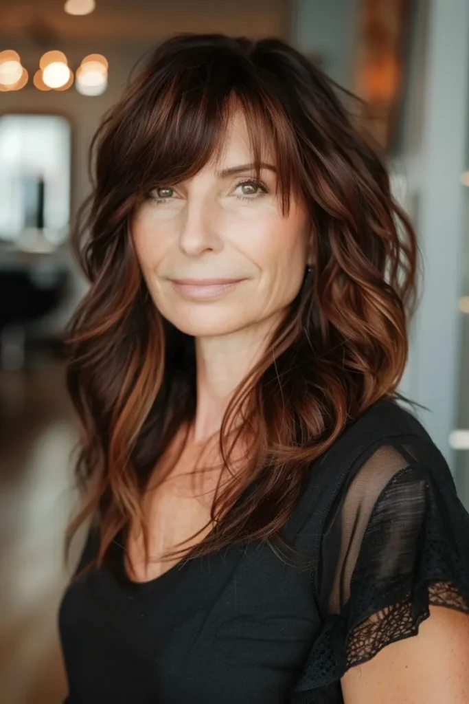 Razored Mocha Bangs