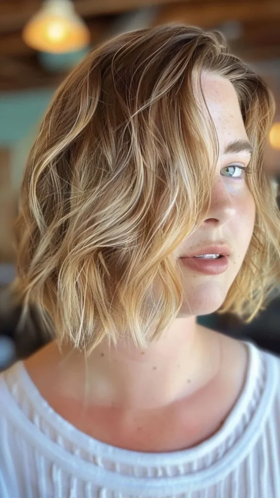Textured Bob with Beachy Waves