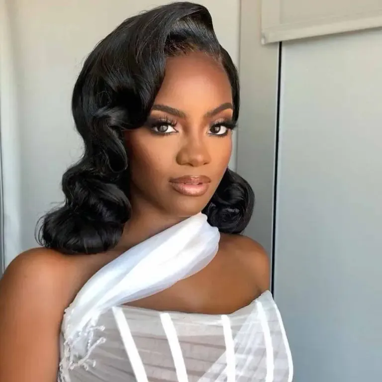  Vintage Hollywood Waves on Medium Hair