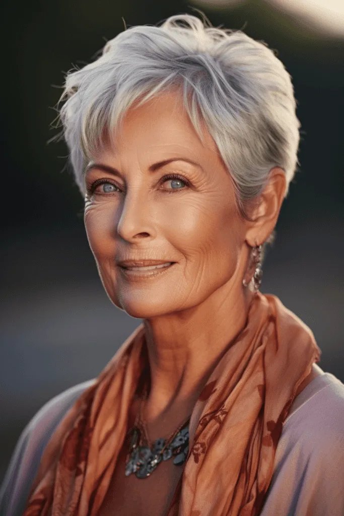 Chic Silver Pixie Elegance