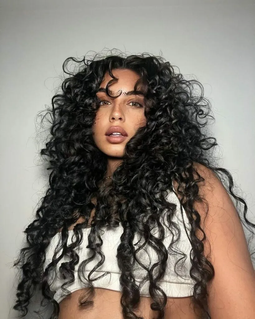 Extra Long Butterfly Curly Haircut