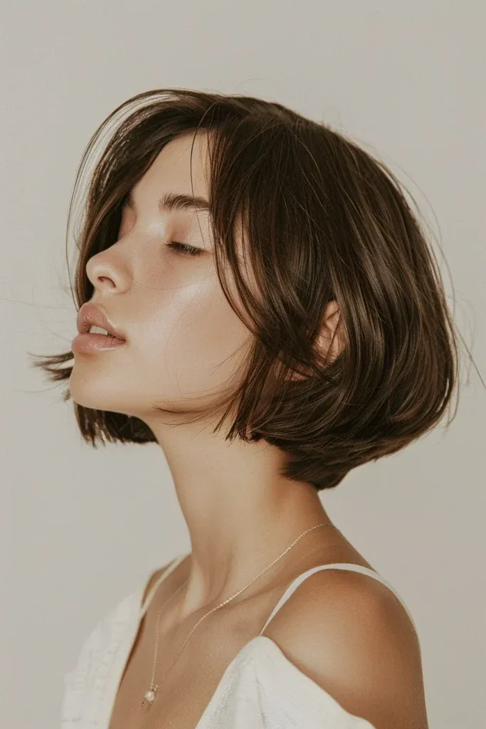 Layered and Stacked Short Bob