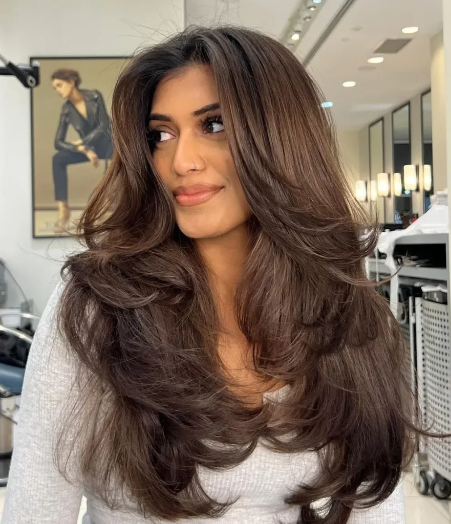 Hairstyle with Bouncy Flipped-Out Layers