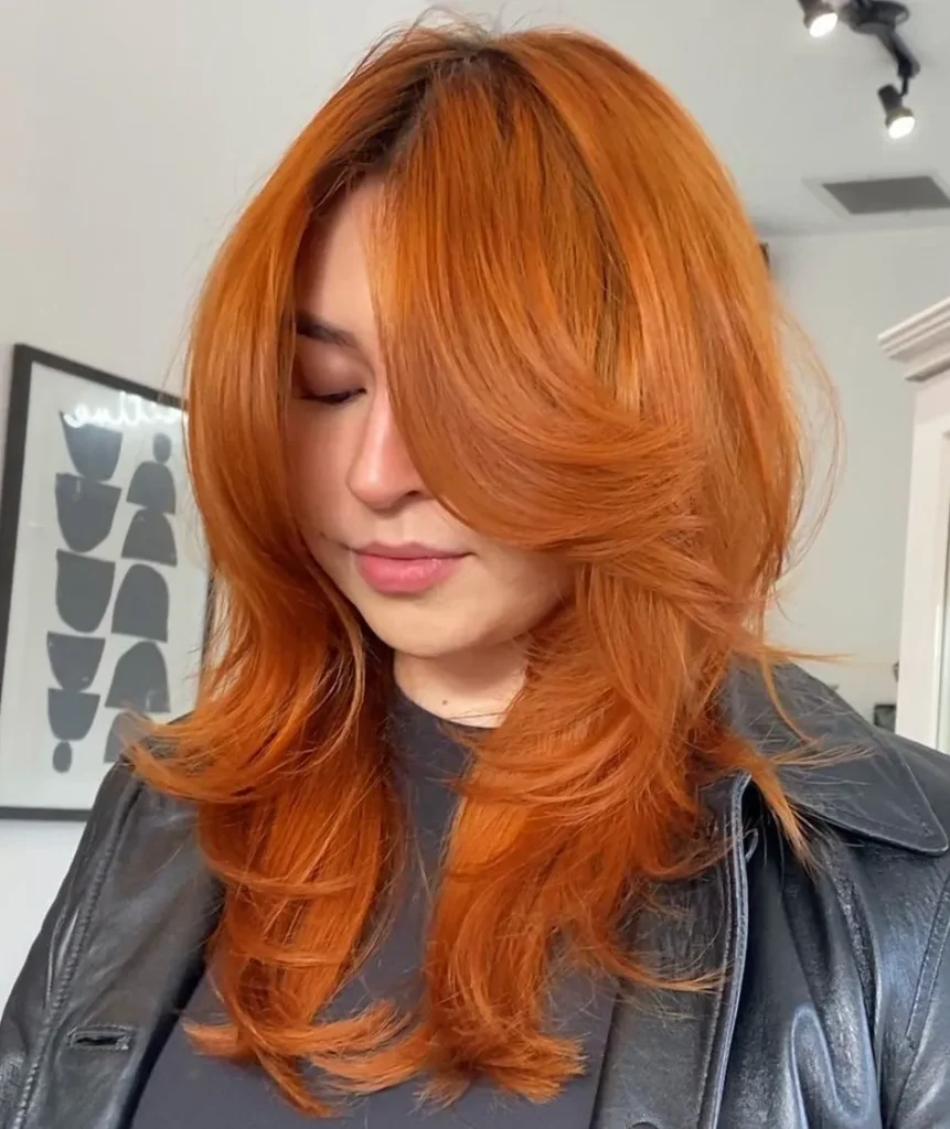 Haircut with Thick Shaggy Layers
