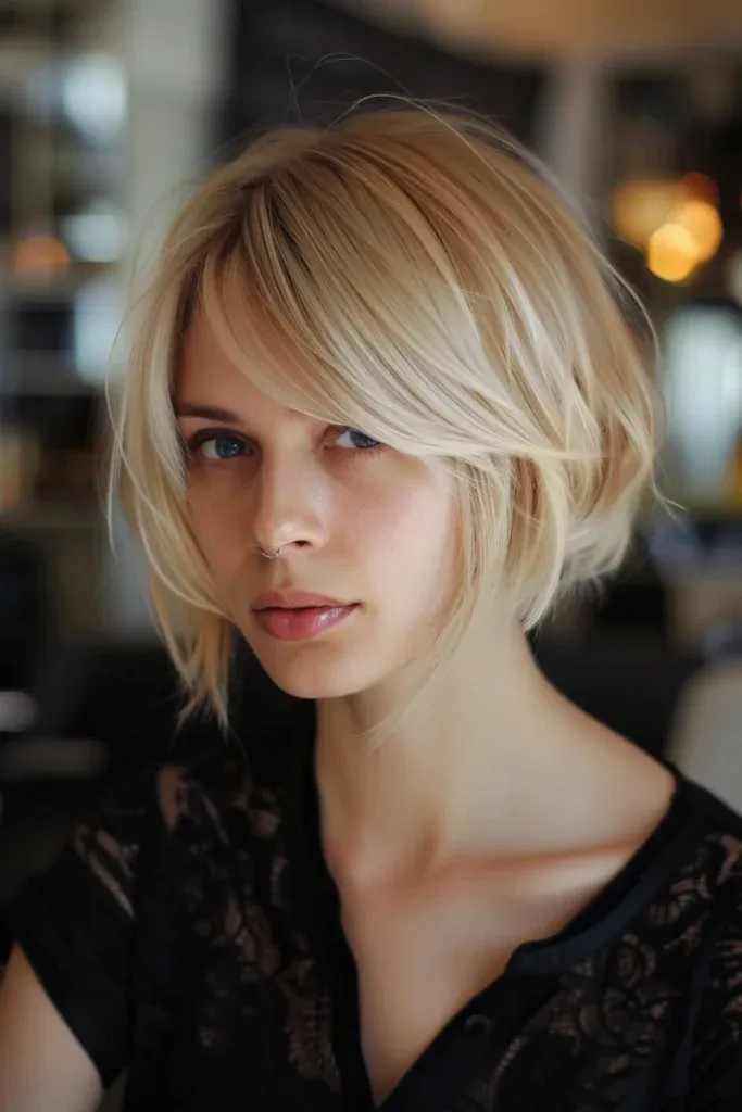Blonde and Straight Short Bob