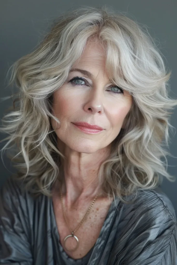 Ash Blonde Feathered Shag