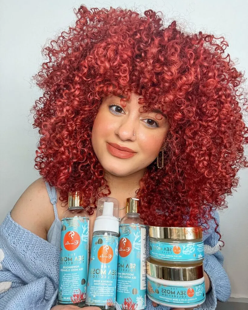 Red Butterfly Curly Haircut