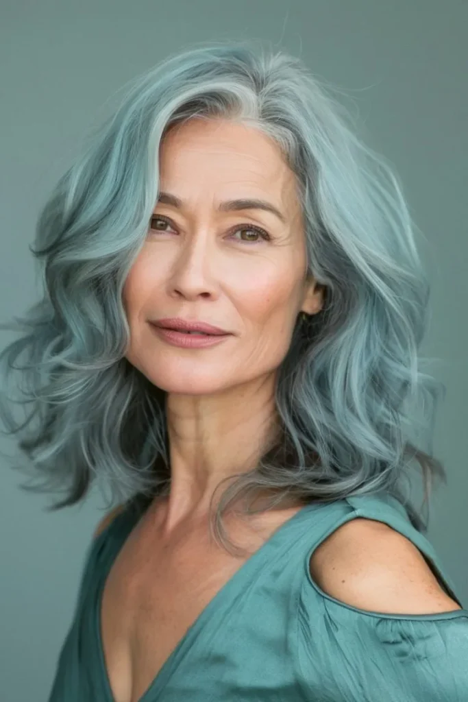 Steel Blue Sleek Lob
