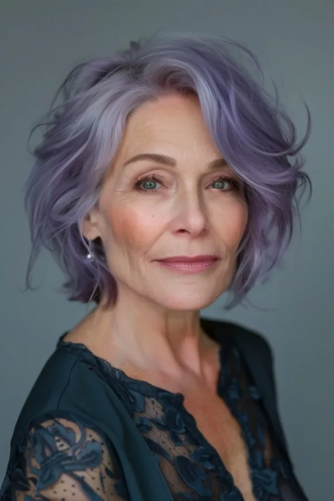 Smoky Lavender Tapered Ends