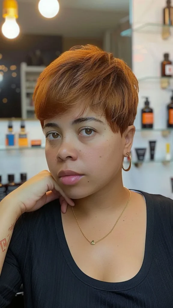 Long Pixie with Side-Swept Bangs