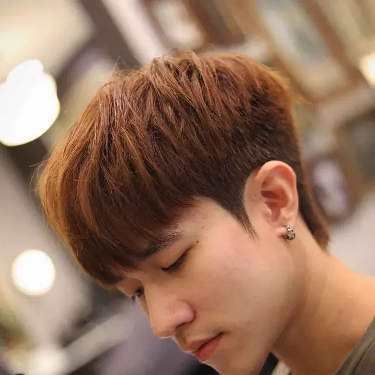 Fohawk Korean Style Brown Hair