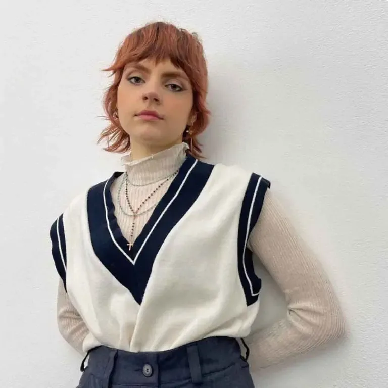 Short Soft Mullet With Bangs