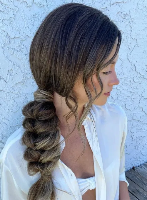 Voluminous Braided Ponytail
