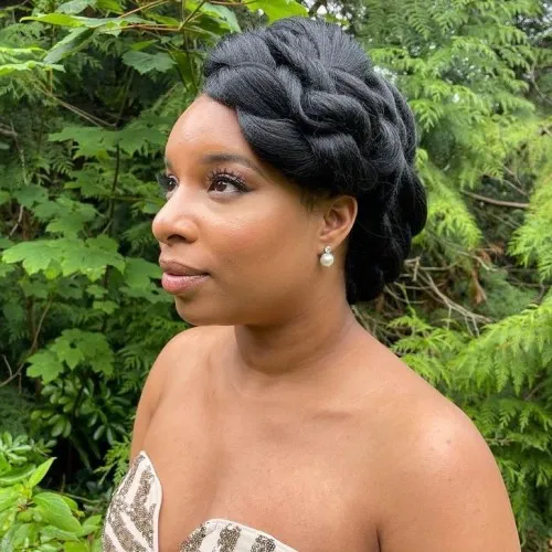 Braided Bun with Twists