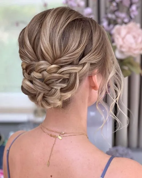 Crown Braid Prom Hairstyle