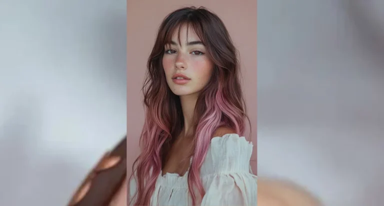 21 Pink Highlights in Brown Hair ideas
