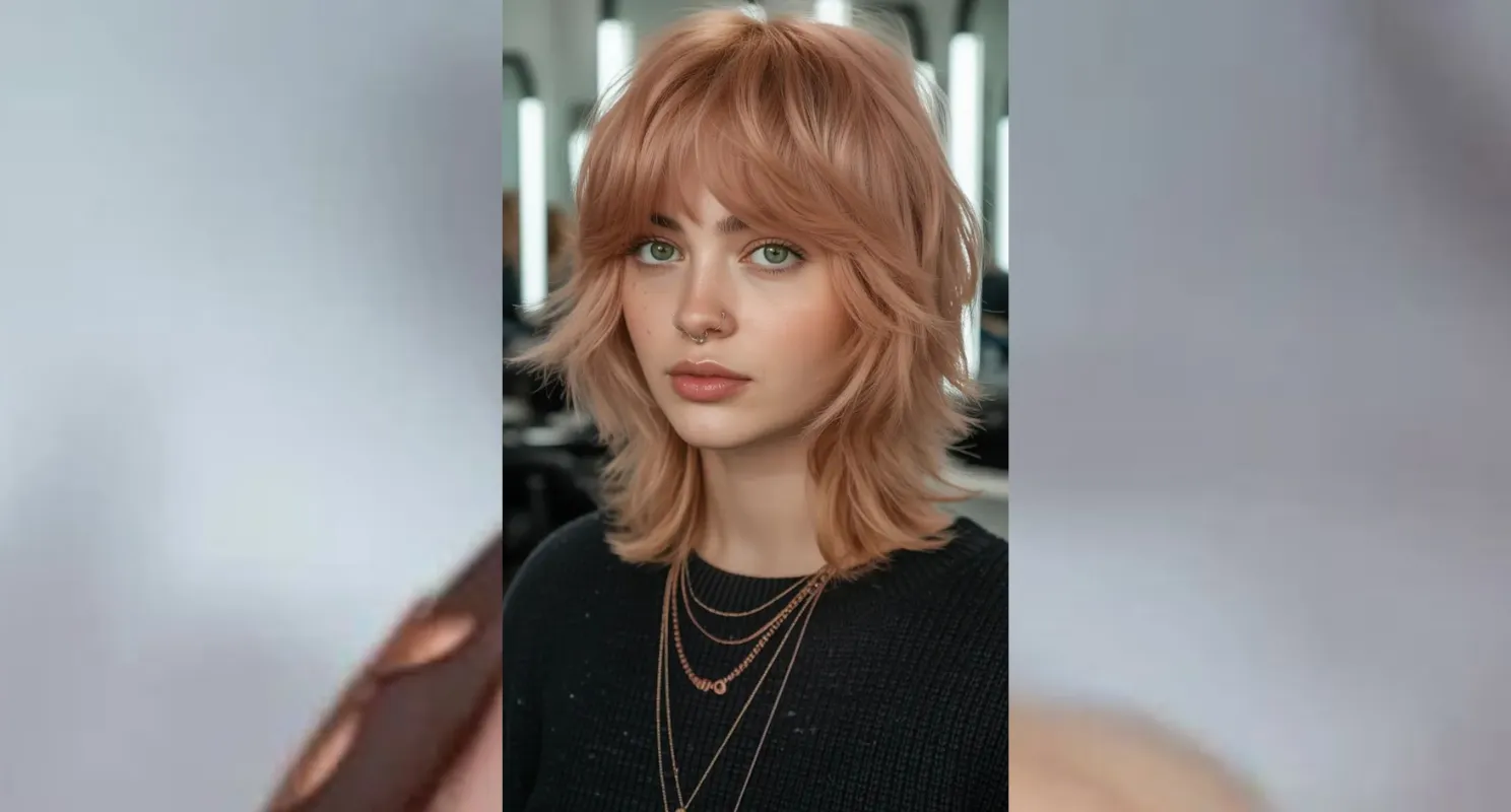 25 Medium shaggy hairstyle