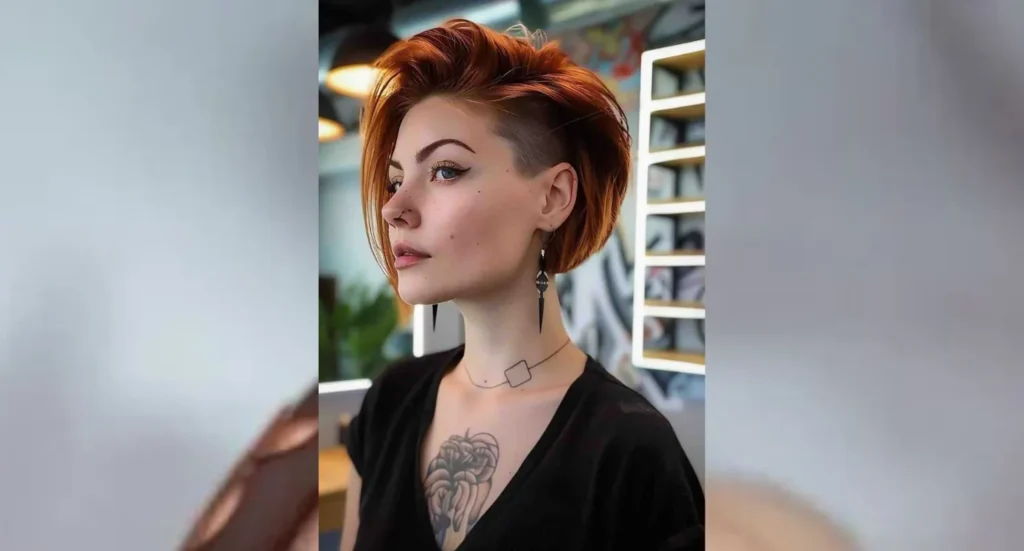 25 Stylish and Edgy Undercut bob haircut