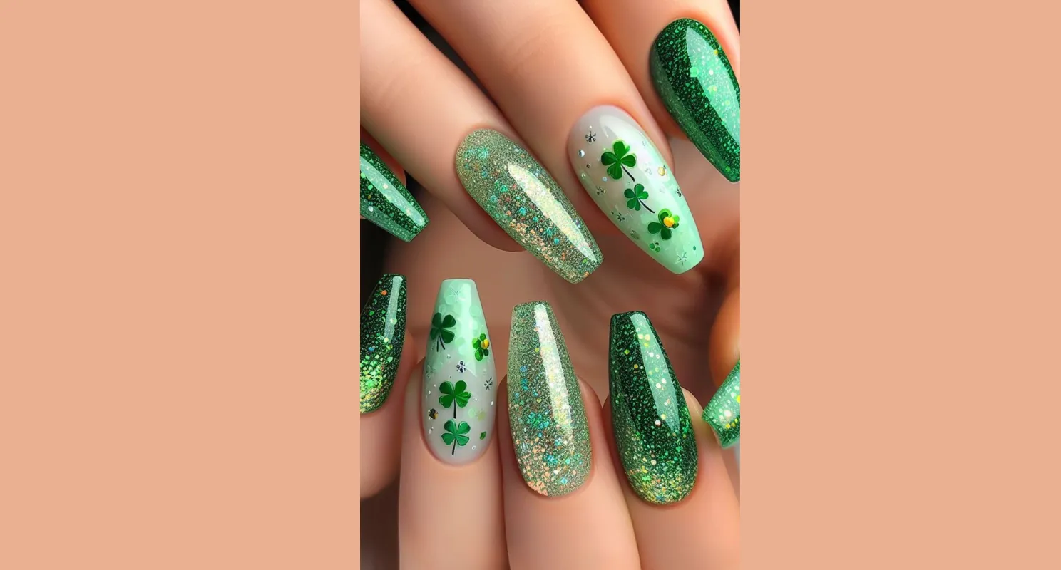 20 St Patrick's Day Nails design Ideas Have a Touch of Green for Every Taste Chic, Festive Designs to Try This March