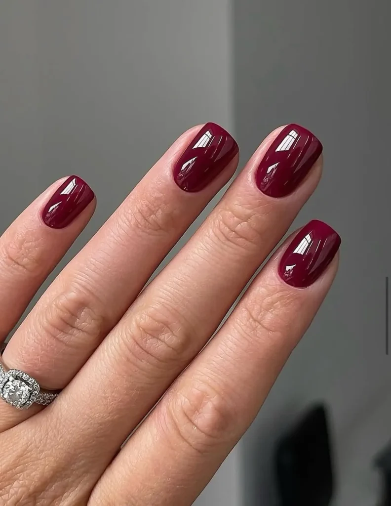 1. Glossy Burgundy