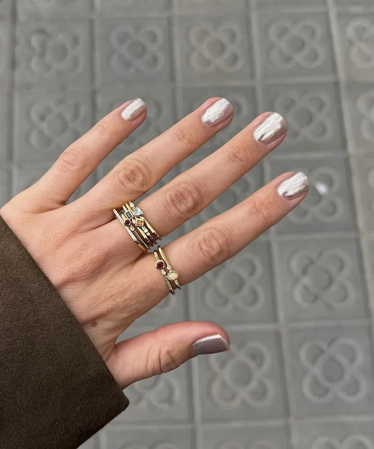 3. Metallic Silver